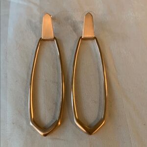 Elegant Rose Gold Geometric Earrings